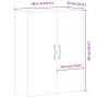 Armario de pared madera de ingeniería envejecida 69,5x34x90 cm de , Aparadores - Ref: Foro24-857462, Precio: 83,34 €, Descuen...