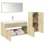 3-teiliges Badezimmermöbelset aus Eichenholz-Sonoma-Sperrholz. von , Badezimmermöbel - Ref: Foro24-3324997, Preis: 108,61 €, ...