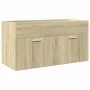 3-teiliges Badezimmermöbelset aus Eichenholz-Sonoma-Sperrholz. von , Badezimmermöbel - Ref: Foro24-3324997, Preis: 108,61 €, ...