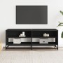 TV-Möbel aus Ingenieurholz und schwarzem Metall, 120,5x40x46 cm. von , TV-Möbel - Ref: Foro24-848889, Preis: 81,97 €, Rabatt: %