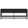 Mueble de TV madera de ingeniería y metal negro 120,5x40x46 cm de , Muebles TV - Ref: Foro24-848889, Precio: 81,89 €