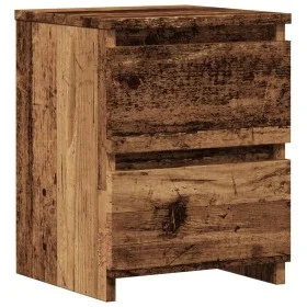 Aged engineered wood bedside table 30x30x40 cm by , Nightstands - Ref: Foro24-855846, Price: 30,54 €, Discount: %