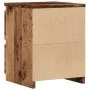 Aged engineered wood bedside table 30x30x40 cm by , Nightstands - Ref: Foro24-855846, Price: 30,54 €, Discount: %