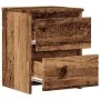 Aged engineered wood bedside table 30x30x40 cm by , Nightstands - Ref: Foro24-855846, Price: 30,54 €, Discount: %
