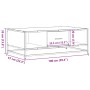 Engineered wood and black metal coffee table 100x57x35 cm by , Coffee table - Ref: Foro24-848759, Price: 76,24 €, Discount: %