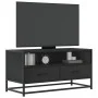 TV-Möbel aus Ingenieurholz und schwarzem Metall, 80x34,5x40 cm. von , TV-Möbel - Ref: Foro24-848809, Preis: 68,44 €, Rabatt: %