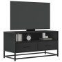 TV-Möbel aus Ingenieurholz und schwarzem Metall, 80x34,5x40 cm. von , TV-Möbel - Ref: Foro24-848809, Preis: 69,35 €, Rabatt: %