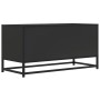 TV-Möbel aus Ingenieurholz und schwarzem Metall, 80x34,5x40 cm. von , TV-Möbel - Ref: Foro24-848809, Preis: 69,35 €, Rabatt: %