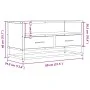 TV-Möbel aus Ingenieurholz und schwarzem Metall, 80x34,5x40 cm. von , TV-Möbel - Ref: Foro24-848809, Preis: 68,44 €, Rabatt: %