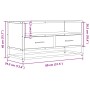 TV-Möbel aus Ingenieurholz und schwarzem Metall, 80x34,5x40 cm. von , TV-Möbel - Ref: Foro24-848809, Preis: 69,35 €, Rabatt: %