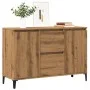 Engineered wood oak artisan sideboard 102x35x70 cm by , Sideboards - Ref: Foro24-856487, Price: 112,25 €, Discount: %