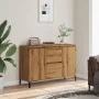 Engineered wood oak artisan sideboard 102x35x70 cm by , Sideboards - Ref: Foro24-856487, Price: 112,25 €, Discount: %