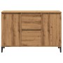 Aparador de madera de ingeniería roble artisan 102x35x70 cm