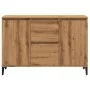 Engineered wood oak artisan sideboard 102x35x70 cm by , Sideboards - Ref: Foro24-856487, Price: 112,25 €, Discount: %