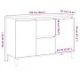 Engineered wood oak artisan sideboard 102x35x70 cm by , Sideboards - Ref: Foro24-856487, Price: 112,25 €, Discount: %