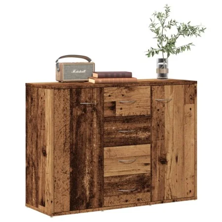 Aparador de madera de ingeniería madera envejecida 88x30x64 cm de , Aparadores - Ref: Foro24-855892, Precio: 110,03 €, Descue...