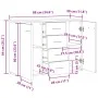 Aparador de madera de ingeniería madera envejecida 88x30x64 cm de , Aparadores - Ref: Foro24-855892, Precio: 110,03 €, Descue...