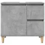 Mueble de lavabo madera ingeniería gris hormigón 65x33x60 cm de , Tocadores de baño - Ref: Foro24-857119, Precio: 61,61 €, De...