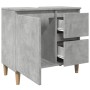 Waschbeckenunterschrank aus grauem Betonholz 65x33x60 cm. von , Badezimmerwaschtische - Ref: Foro24-857119, Preis: 58,19 €, R...