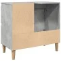 Mueble de lavabo madera ingeniería gris hormigón 65x33x60 cm de , Tocadores de baño - Ref: Foro24-857119, Precio: 61,61 €, De...