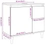 Mueble de lavabo madera ingeniería gris hormigón 65x33x60 cm de , Tocadores de baño - Ref: Foro24-857119, Precio: 61,61 €, De...