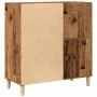 Furniture for records made of aged engineered wood 84.5x38x89 cm by , CD and DVD storage - Ref: Foro24-857171, Price: 96,53 €...