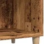 Furniture for records made of aged engineered wood 84.5x38x89 cm by , CD and DVD storage - Ref: Foro24-857171, Price: 96,53 €...