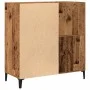 Furniture for records made of aged engineered wood 84.5x38x89 cm by , CD and DVD storage - Ref: Foro24-857173, Price: 87,58 €...