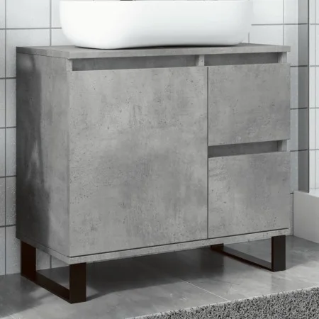 Engineered wood gray concrete sink cabinet 65x33x60 cm by , Bathroom furniture - Ref: Foro24-857228, Price: 71,32 €, Discount: %