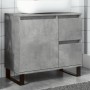 Engineered wood gray concrete sink cabinet 65x33x60 cm by , Bathroom furniture - Ref: Foro24-857228, Price: 74,23 €, Discount: %