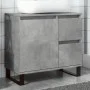 Engineered wood gray concrete sink cabinet 65x33x60 cm by , Bathroom furniture - Ref: Foro24-857228, Price: 71,32 €, Discount: %