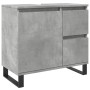 Engineered wood gray concrete sink cabinet 65x33x60 cm by , Bathroom furniture - Ref: Foro24-857228, Price: 74,23 €, Discount: %