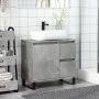 Engineered wood gray concrete sink cabinet 65x33x60 cm by , Bathroom furniture - Ref: Foro24-857228, Price: 71,32 €, Discount: %