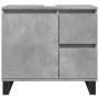 Engineered wood gray concrete sink cabinet 65x33x60 cm by , Bathroom furniture - Ref: Foro24-857228, Price: 74,23 €, Discount: %