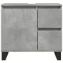 Engineered wood gray concrete sink cabinet 65x33x60 cm by , Bathroom furniture - Ref: Foro24-857228, Price: 71,32 €, Discount: %