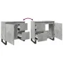 Mueble de lavabo madera ingeniería gris hormigón 65x33x60 cm de , Muebles de baño - Ref: Foro24-857228, Precio: 71,32 €, Desc...