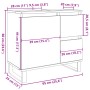 Engineered wood gray concrete sink cabinet 65x33x60 cm by , Bathroom furniture - Ref: Foro24-857228, Price: 74,23 €, Discount: %