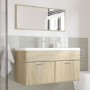3-teiliges Badezimmermöbelset aus Eichenholz-Sonoma-Sperrholz. von , Badezimmermöbel - Ref: Foro24-3324988, Preis: 252,67 €, ...