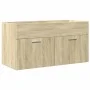 3-piece bathroom furniture set made of Sonoma oak plywood. by , Bathroom furniture - Ref: Foro24-3324988, Price: 244,63 €, Di...
