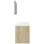 3-piece bathroom furniture set made of Sonoma oak plywood. by , Bathroom furniture - Ref: Foro24-3324988, Price: 244,63 €, Di...