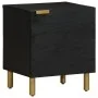 Mesita de noche de madera maciza de mango negra 40x33x46 cm de , Mesitas de noche - Ref: Foro24-4017644, Precio: 52,07 €, Des...