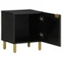 Mesita de noche de madera maciza de mango negra 40x33x46 cm de , Mesitas de noche - Ref: Foro24-4017644, Precio: 52,07 €, Des...