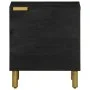 Mesita de noche de madera maciza de mango negra 40x33x46 cm de , Mesitas de noche - Ref: Foro24-4017644, Precio: 52,07 €, Des...