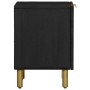 Mesita de noche de madera maciza de mango negra 40x33x46 cm de , Mesitas de noche - Ref: Foro24-4017644, Precio: 52,73 €, Des...