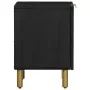 Mesita de noche de madera maciza de mango negra 40x33x46 cm de , Mesitas de noche - Ref: Foro24-4017644, Precio: 52,07 €, Des...