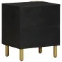 Mesita de noche de madera maciza de mango negra 40x33x46 cm de , Mesitas de noche - Ref: Foro24-4017644, Precio: 52,07 €, Des...