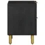 Mesita de noche de madera maciza de mango negra 40x33x46 cm de , Mesitas de noche - Ref: Foro24-4017646, Precio: 70,77 €, Des...