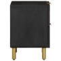 Solid black mango wood bedside table 40x33x46 cm by , Nightstands - Ref: Foro24-4017646, Price: 71,67 €, Discount: %