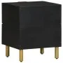 Mesita de noche de madera maciza de mango negra 40x33x46 cm de , Mesitas de noche - Ref: Foro24-4017646, Precio: 70,77 €, Des...