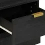 Mesita de noche de madera maciza de mango negra 40x33x46 cm de , Mesitas de noche - Ref: Foro24-4017646, Precio: 70,77 €, Des...